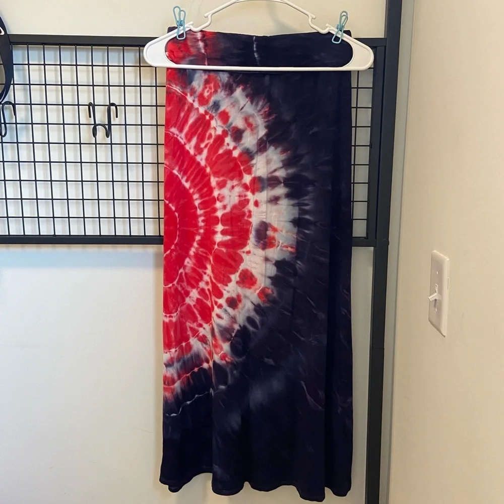 NWOT | Justice girl’s maxi‎ tie dyed skirt — size 14